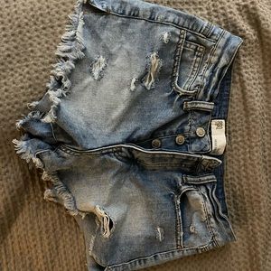 denim tillys shorts